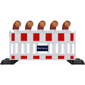 Schake EURO2 | panel fence | type NOX | film RA2/B | with lamp adapter | red / white